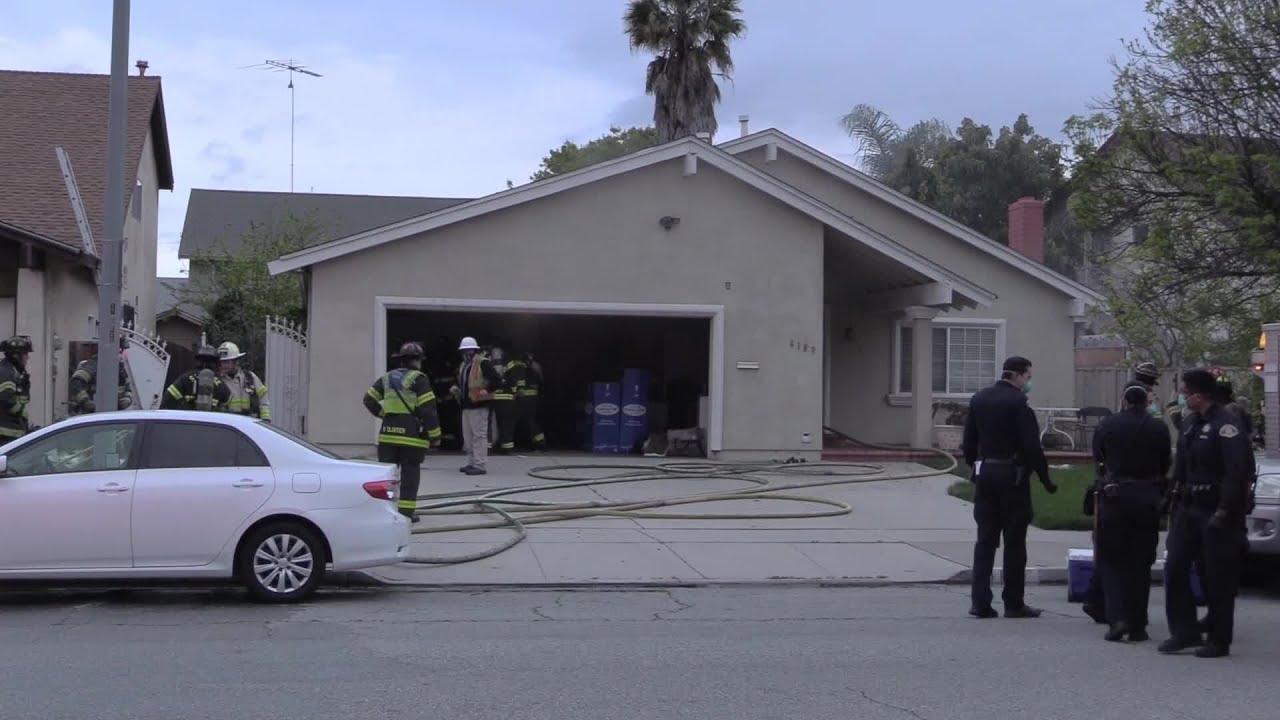 Raw Video: Fire At San Jose Home Reveals Illegal Marijuana Grow Operation