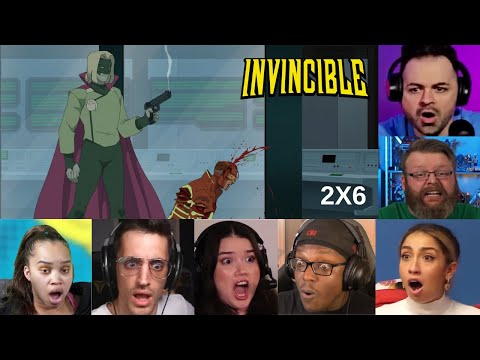 Reactors Reaction to the Rex Splode Vs King Lizard  | Invincible S2E6 (2023)