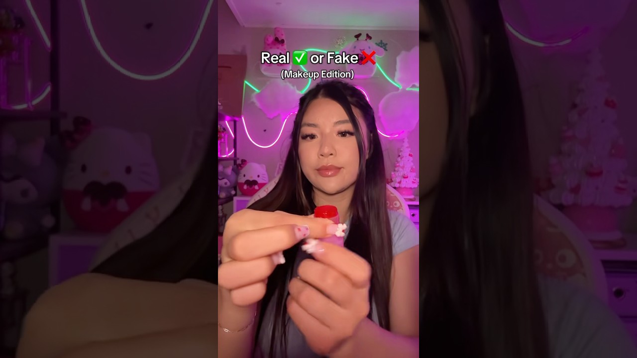 Real ✅ or Fake ❌ (Makeup Edition) #asmr #shorts