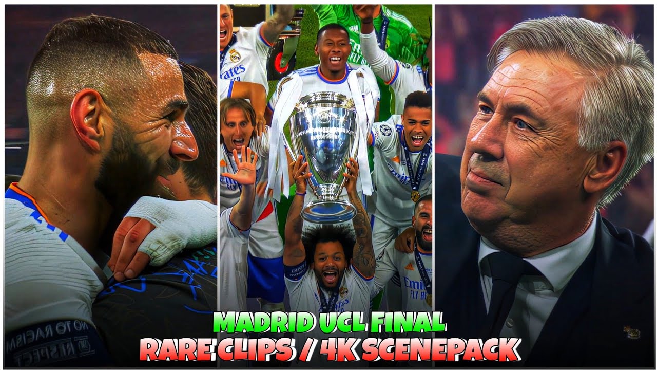 Real Madrid UCL Final / RARE CLIPS ● SCENEPACK 4K (With AE CC and TOPAZ)