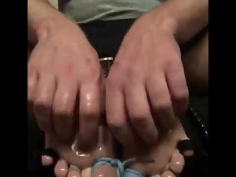 Real Tickling: Feet and Soles tickled with brush.