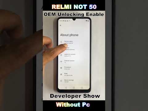 Realme Note 50 OEM Unlocking Enable / Developer Show 🔥 Developer Options Mode Not Showing 2024 🔥