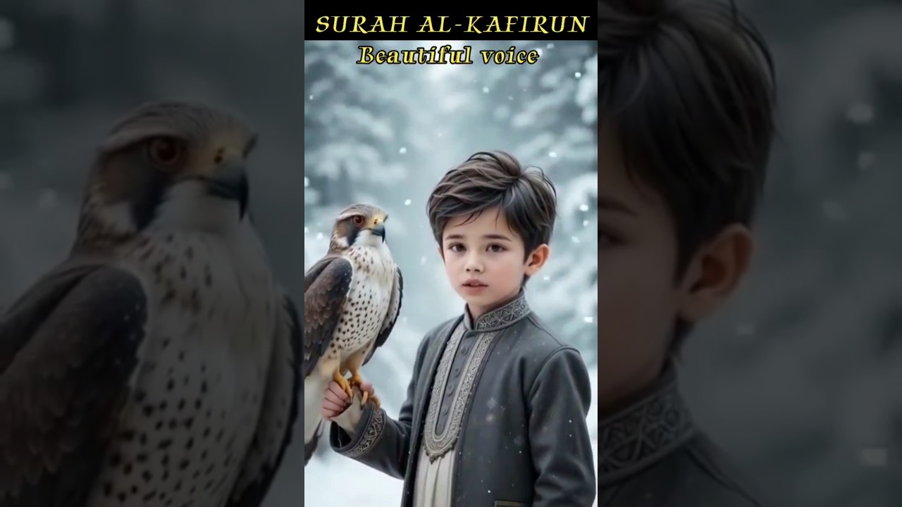 Recite Surah Al-Kafirun & Feel the Peace | Must-Watch Quran Recitation!💐🌹💖#cutebaby #quran #surah