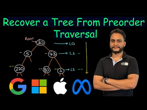 Recover a Tree From Preorder Traversal | Leetcode 1028
