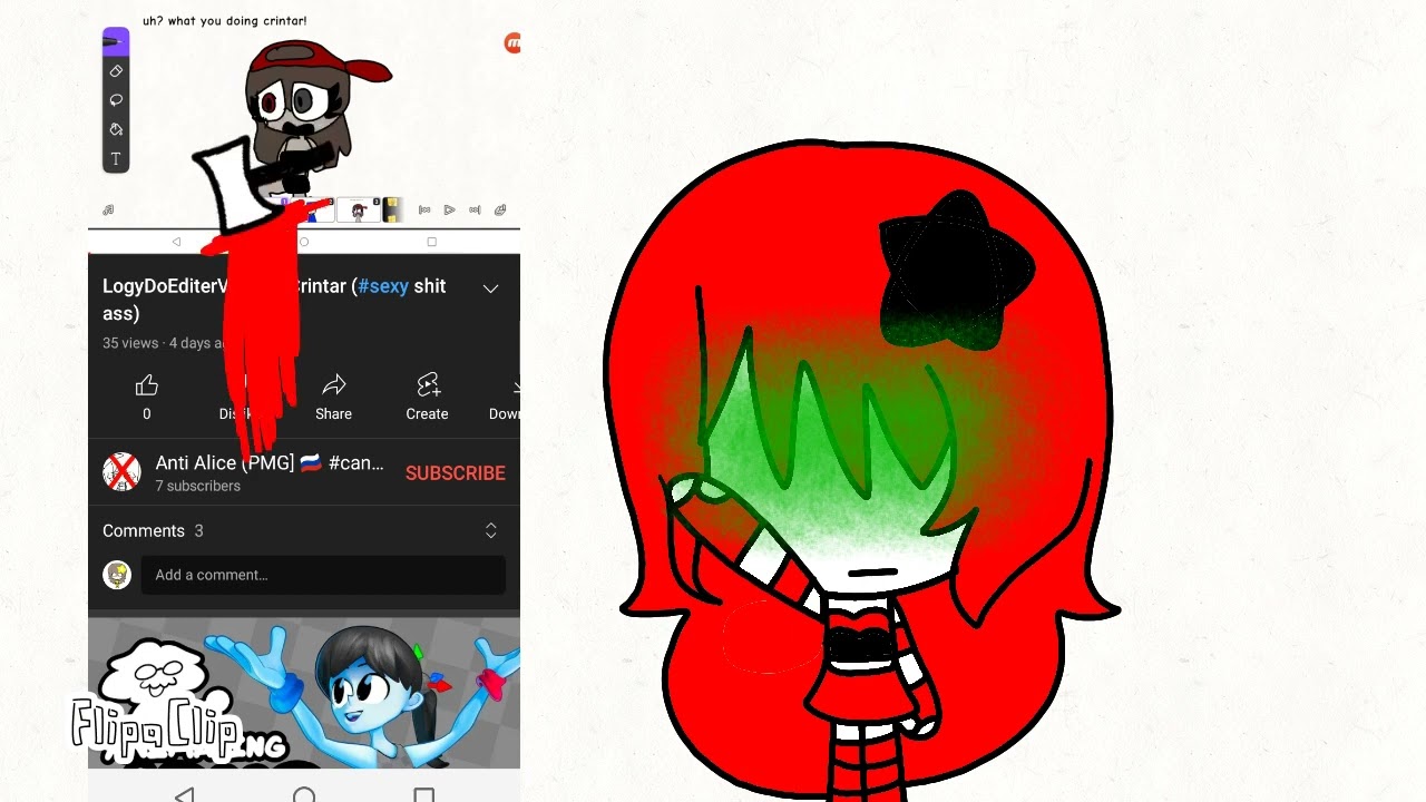 Red alice see •LogyDoesEditorVideo x Crintar porn
