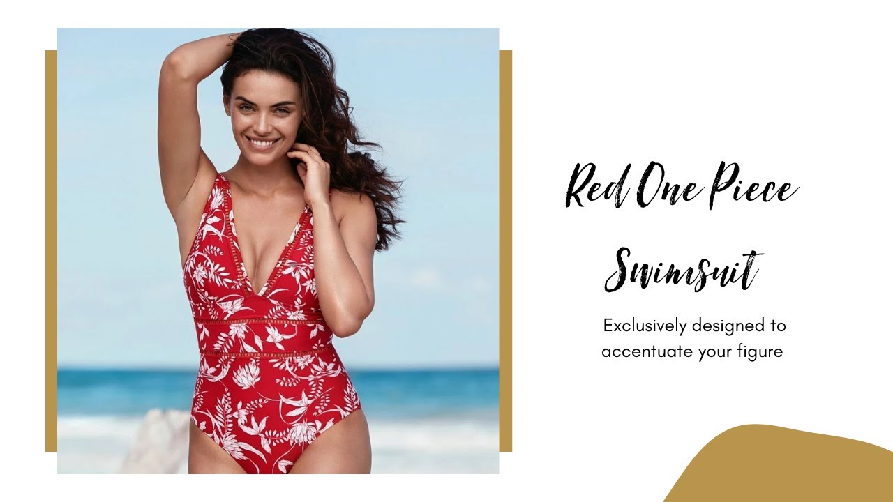 Red One Piece Swimsuit to Flatter your Figure 🥰