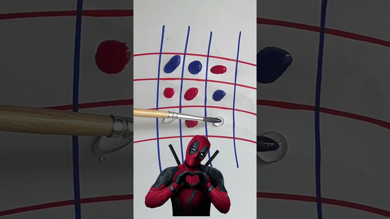 red vs blue DeadPool #deadpoolvswolverine #marvel #wolverine #dance#colors