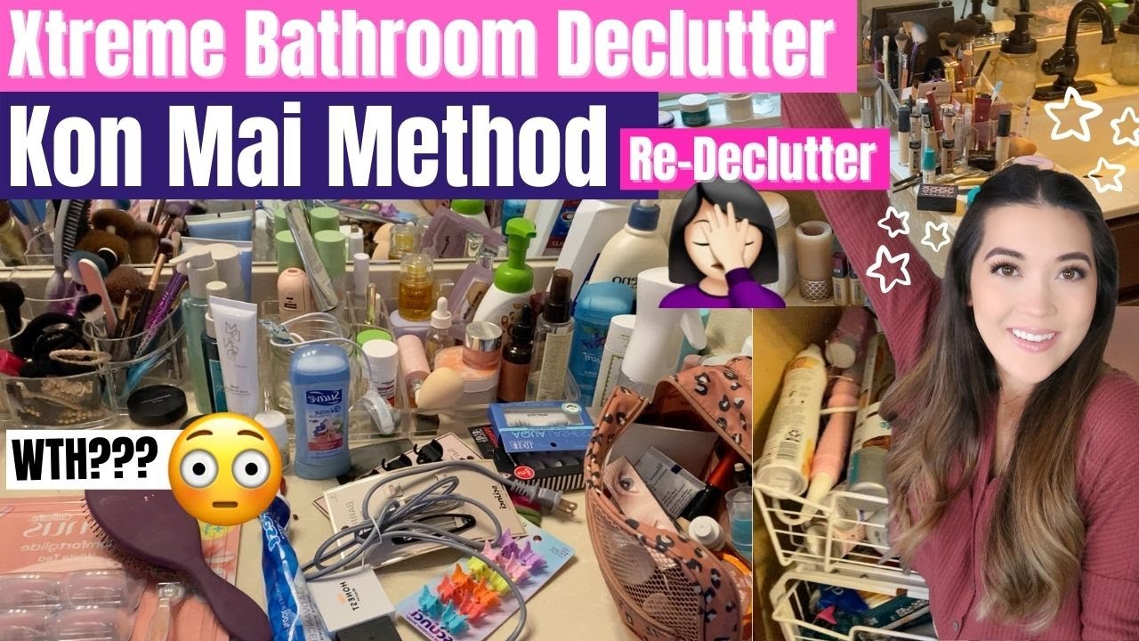 RE-DECLUTTERING BATHROOM HOARDING | Makeup & Toiletries | Mai Zimmy Declutters
