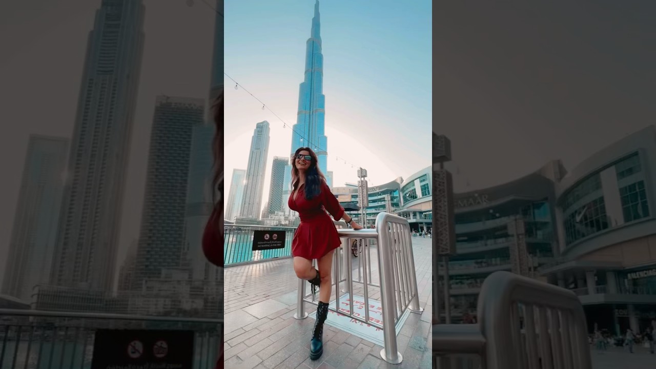 Reel made our of Live Photos💝 #anveshijain #love  #dubai #burjkhalifa