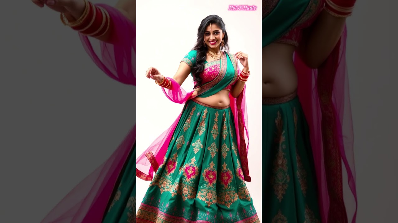 Regal Indian Boudi in Lehenga | Wedding Day Majesty 💕🌙#bikini #model #viralvideo #youtube