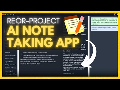 Reor: A Self-Organizing AI Note-Taking App That Runs Models Locally (Opensource)