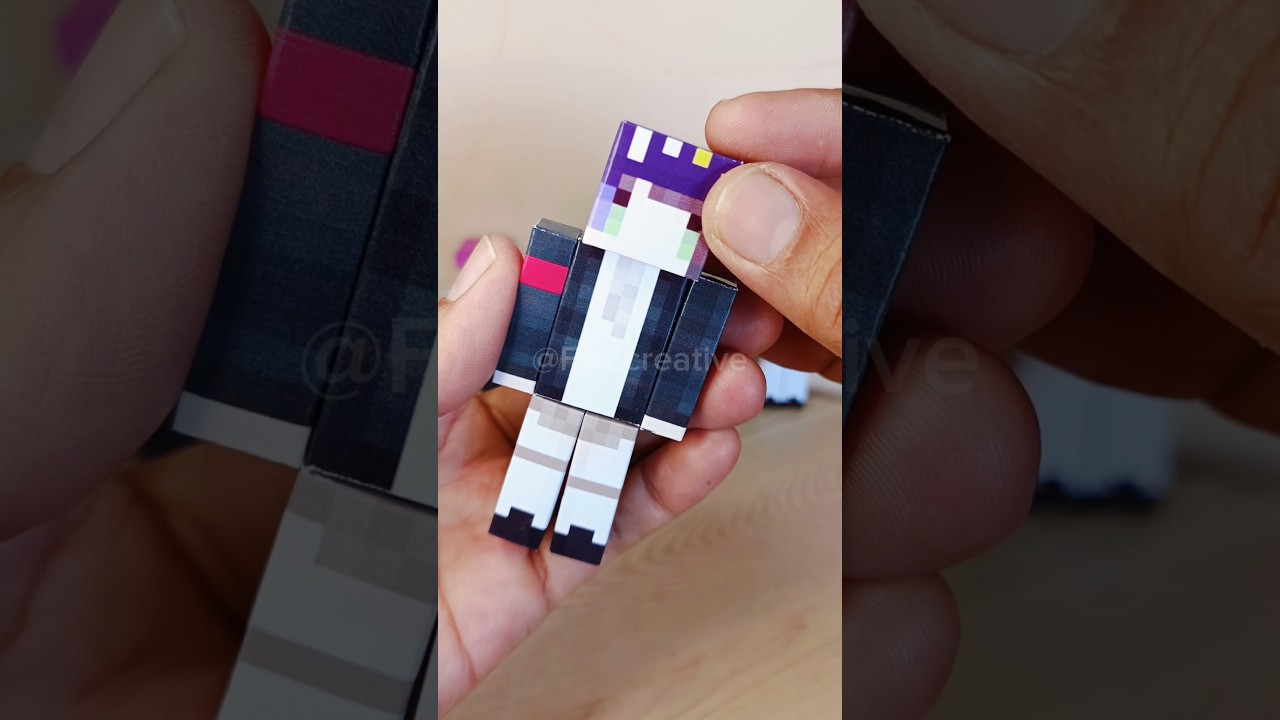 rere bakwan fight back minecraft papercraft #shorts