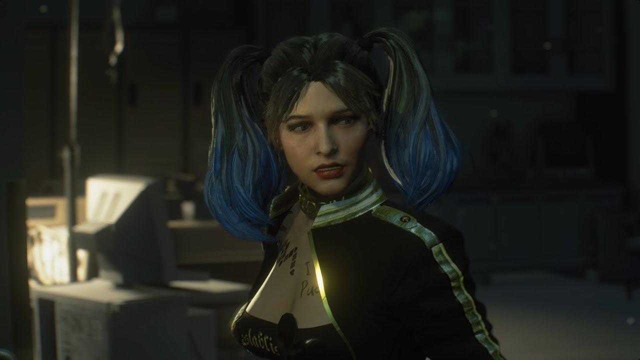 Resident Evil 3 Remake Harley Quinn Black Gold addon