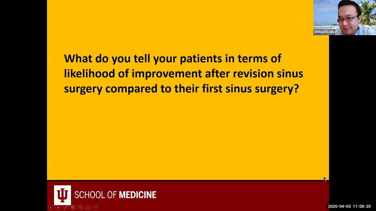 Revision Sinus Surgery -  Dr. Jon Ting