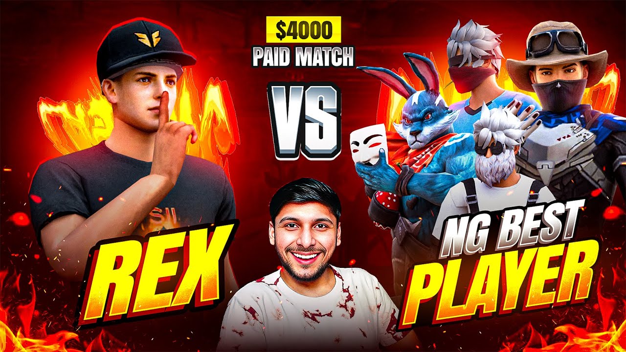 REX VS NG BEST PLAYER 🥵 WHO IS THE PLAYER ?  $ 4000 PAID MATCH  🥵 ON LIVE