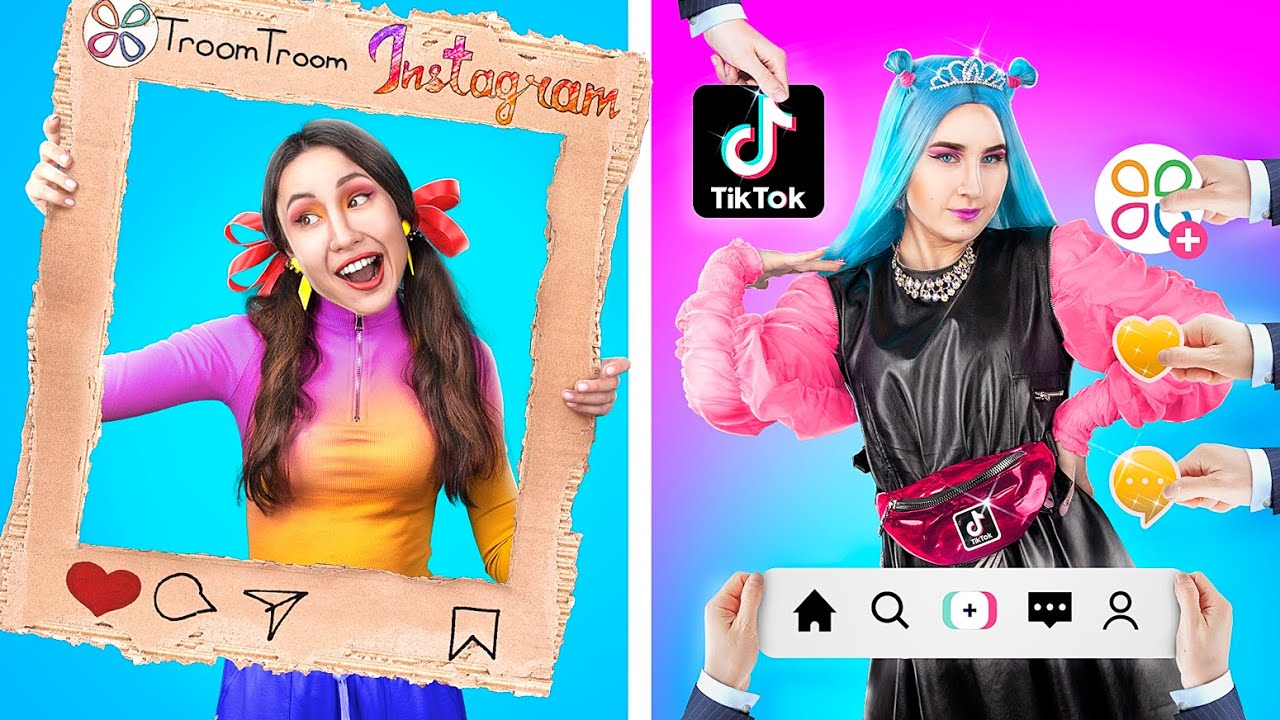 Rich TikTok Girl vs Poor Instagram Girl
