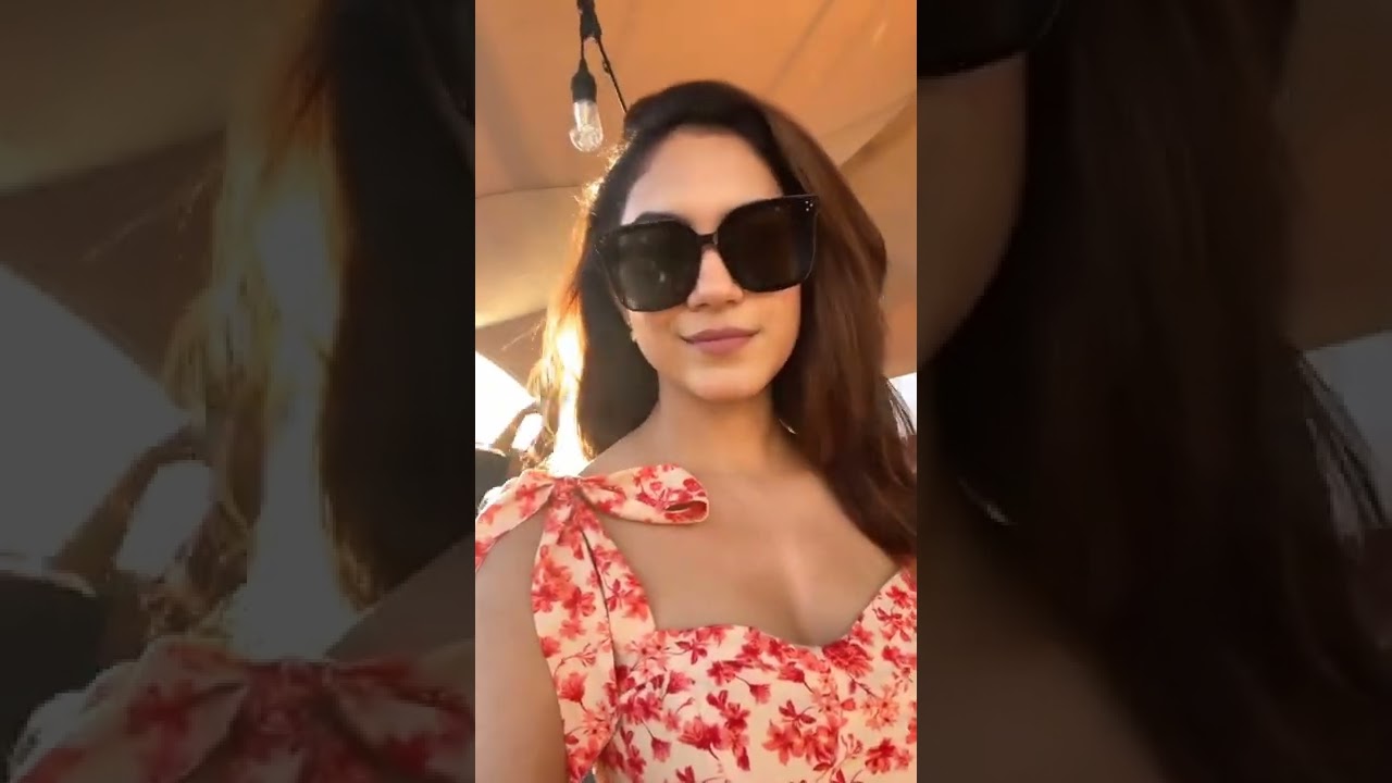 Ritu Varma with Black Goggles and Stunning Attire Latest Video