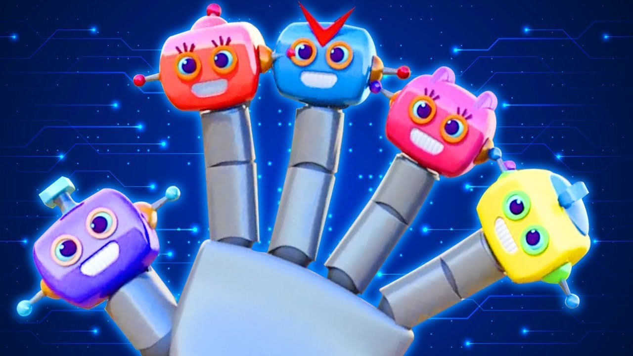 Robot Finger Family + More Kids Rhymes And Baby Songs