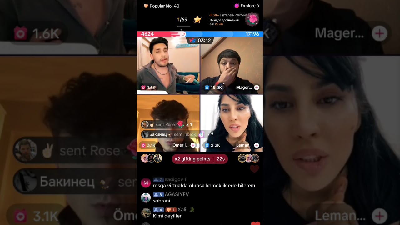 Roşka emrah ləman dava tik tok yeni