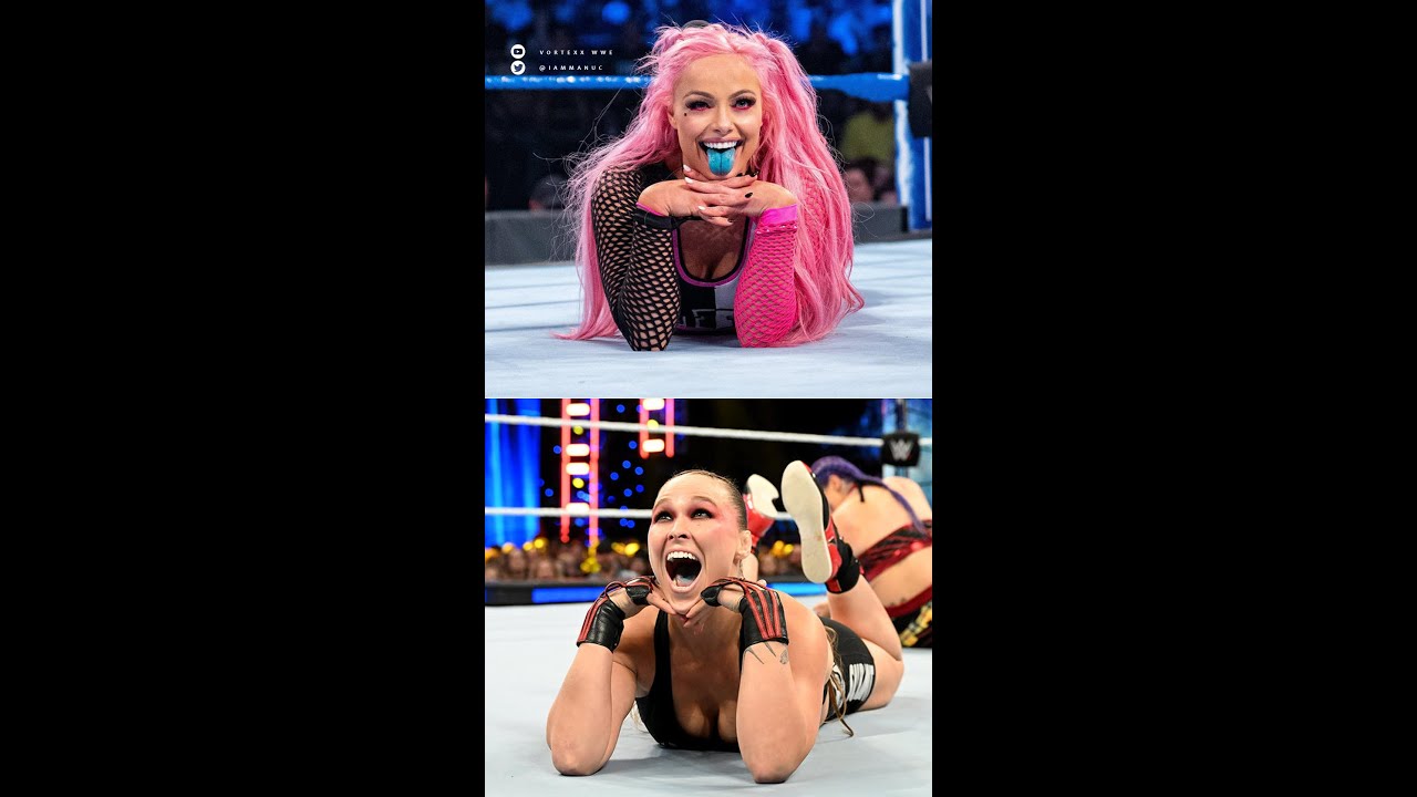 RONDA ROUSEY SE BURLA DE LIV MORGAN (IMITA SU POSE/LENGUA AZUL) 😆👅 #Shorts