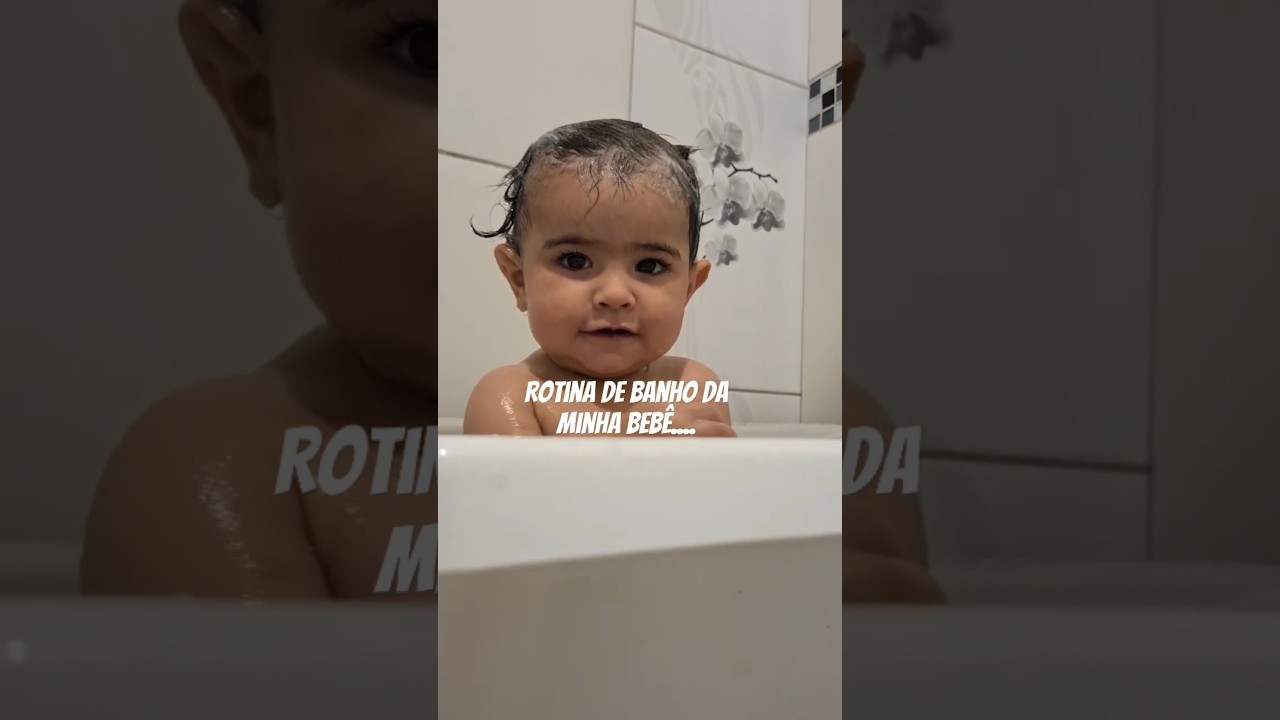 Rotina de banho da minha bebê 💗#maternidade #rotina #banho #bebe