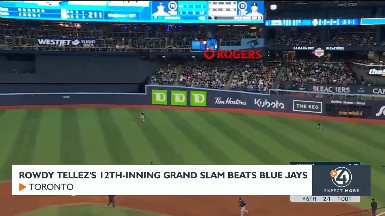 Rowdy Tellez's 12th inning grand slam beats Blue Jays