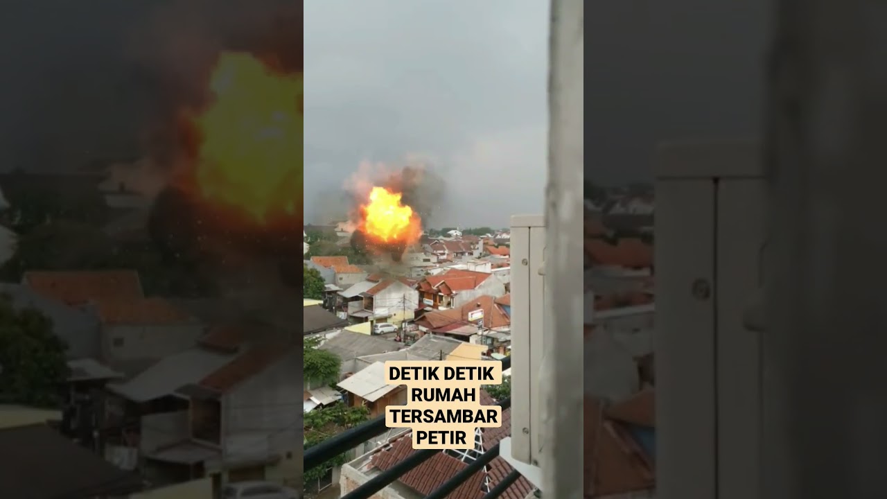 RUMAH TERSAMBAR PETIR (EDITAN) 😱 #shorts #terbaru #petir #bolaapi