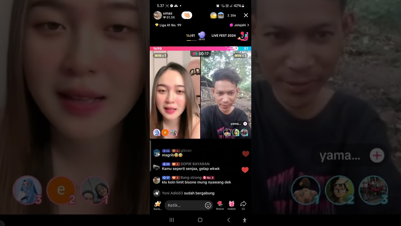 Rumas Alvia live tiktok salting banget