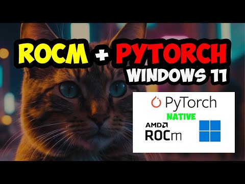 Run ROCm + PyTorch on Windows 11 for LOCAL AI, stable diffusion, comfyui !! (NO wsl)