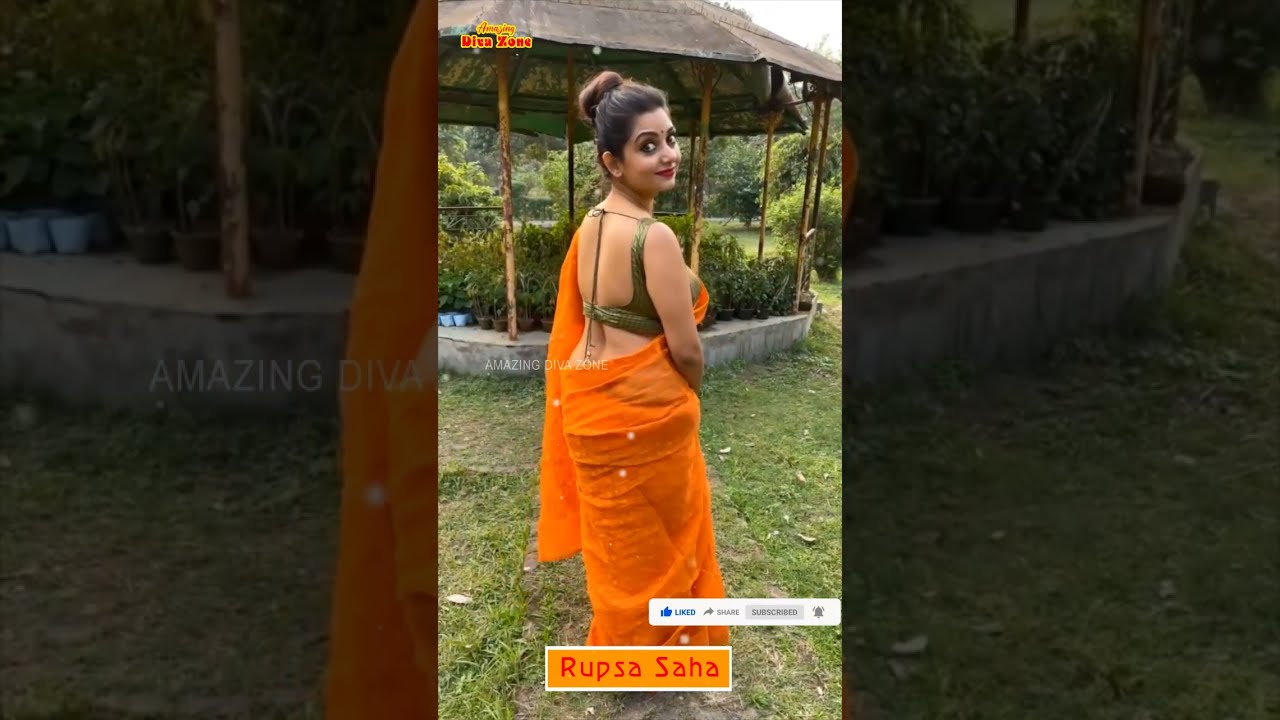 Rupsa Saha Is Back | The Queen Of Saree Fashion | Kolkata Beauty |Amazing Diva Zone #sareelove