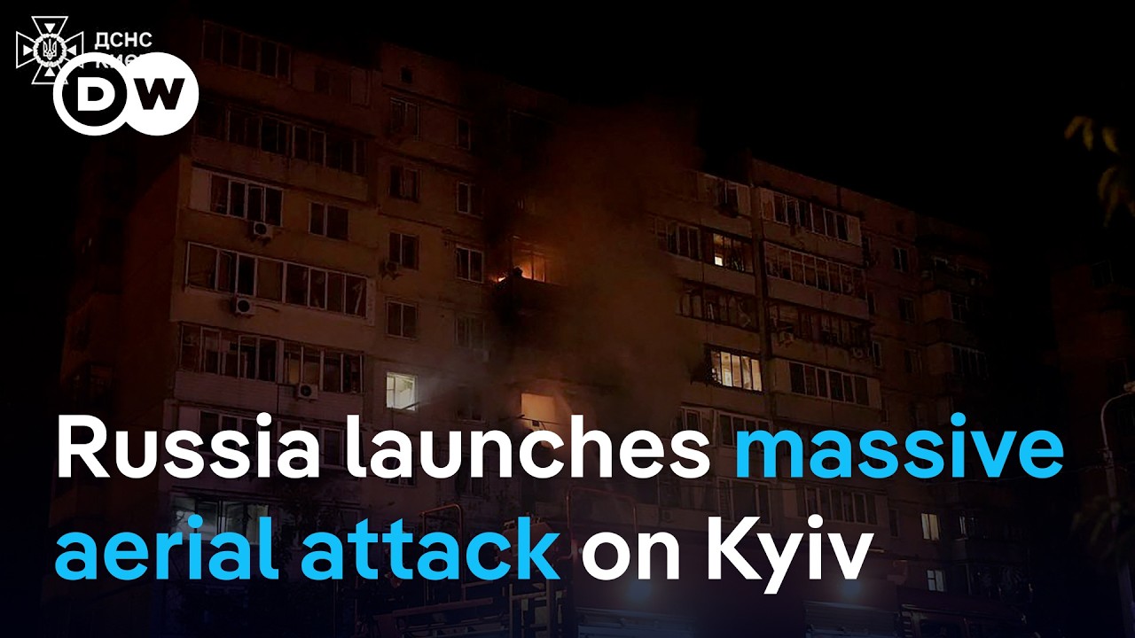 Russia launches missile and drone attack on Kyiv | DW News
