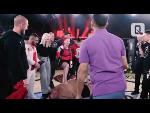 Russian MMA Mixed Fight Victory Pose