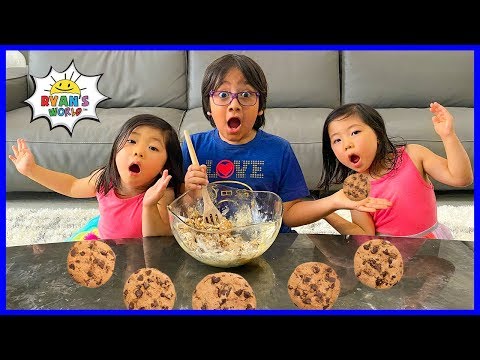 Ryan's Q&A while baking Cookies!!! Interview Kids on Favorite Things!!!