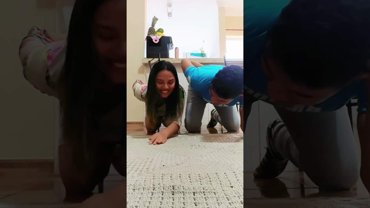 Só as mulheres conseguem fazer. Será? #youtubeshorts #casal #desafio