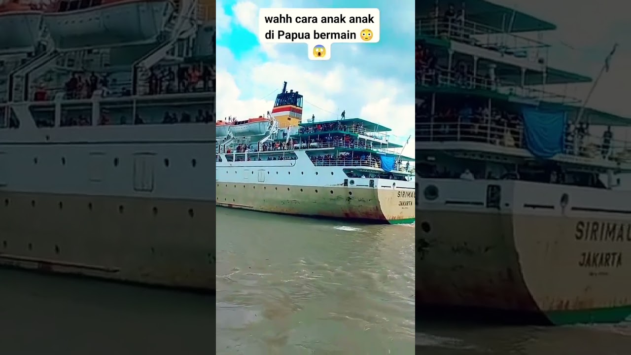 Saat kapal lepas tali 😱😱 #shorts #papuaviral #viral2022