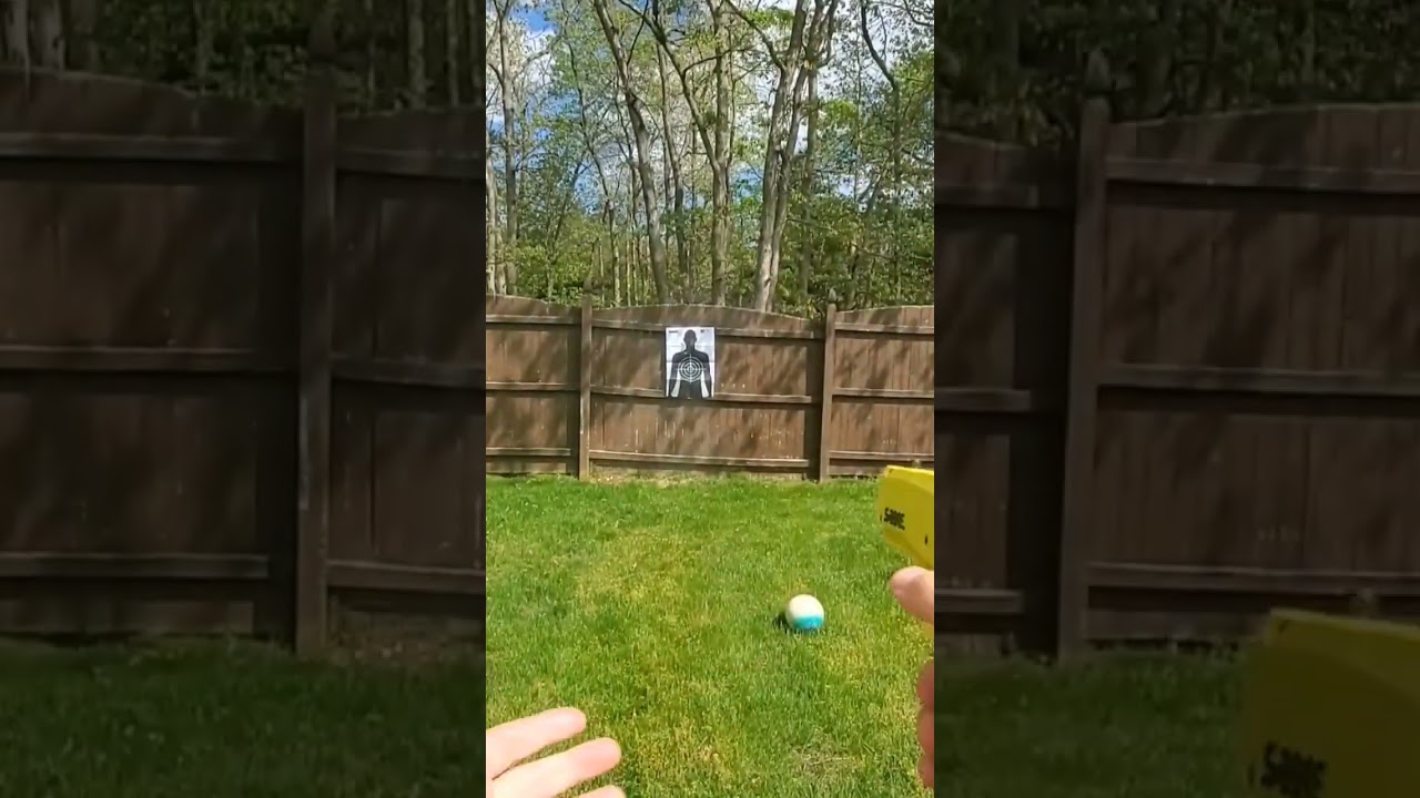 Sabre Pepper ball gun - First testing! #selfdefense #pepperball