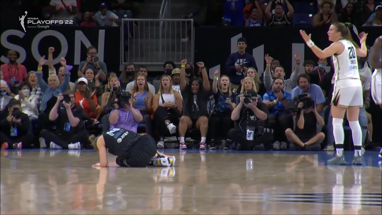 Sabrina Ionescu FLAGRANT Foul After Allie Quigley Hits 3 | WNBA Playoffs, NY Liberty vs Chicago Sky
