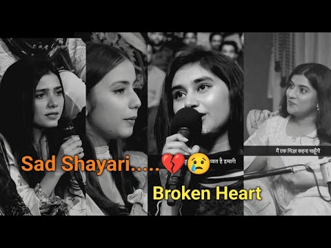 Sad shayari😔🥀Broken heart shayari💔🖤#feeling #sadstatus #brokenheart #fakelove #bewafa #trendingvideo