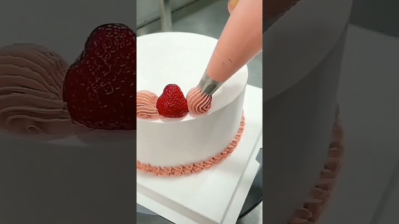 Sadə tort bəzəyi/ Tez və rahat bəzəyə biləcəyiniz tort/  pasta süsleme tekniği