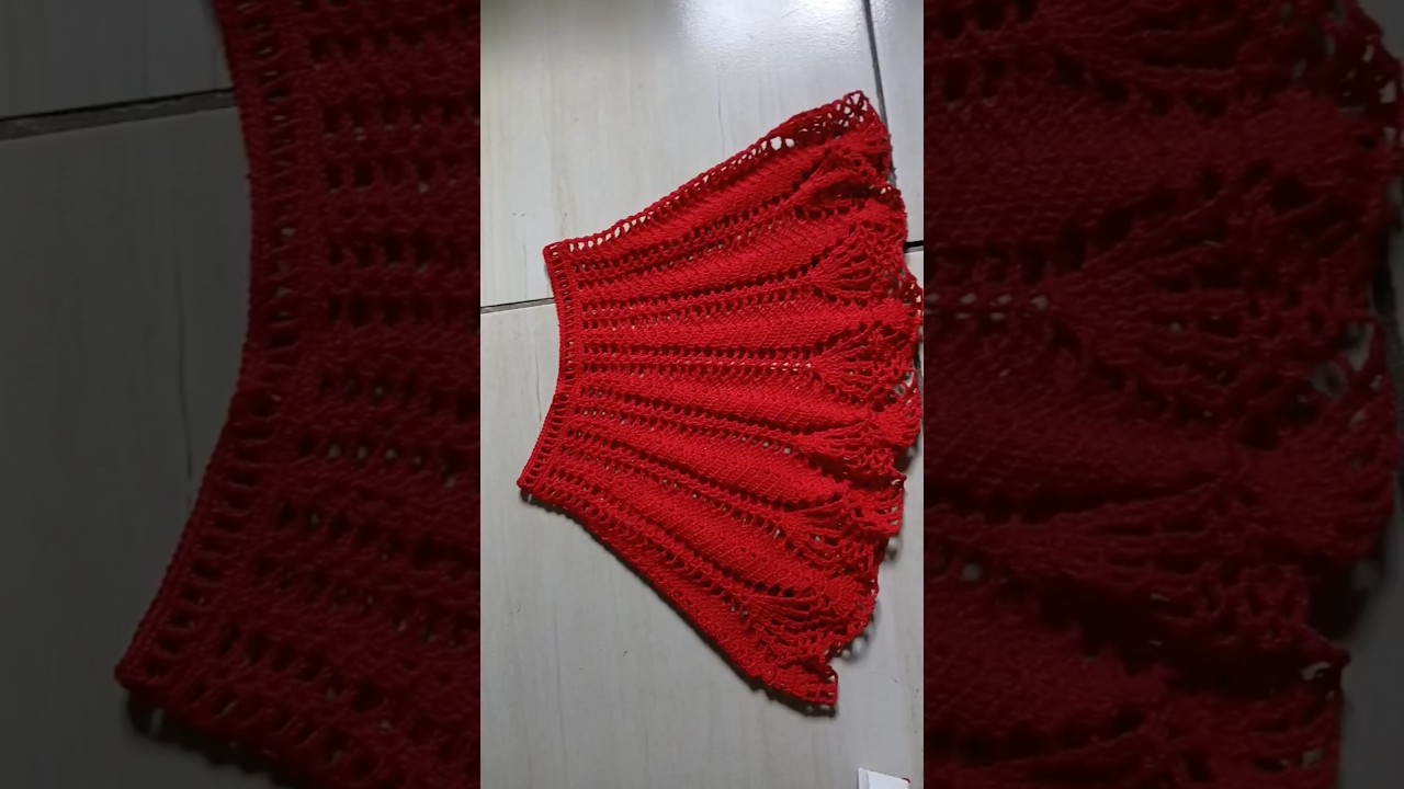 Saia de crochê infantil #crochet #croche #saiadecroche
