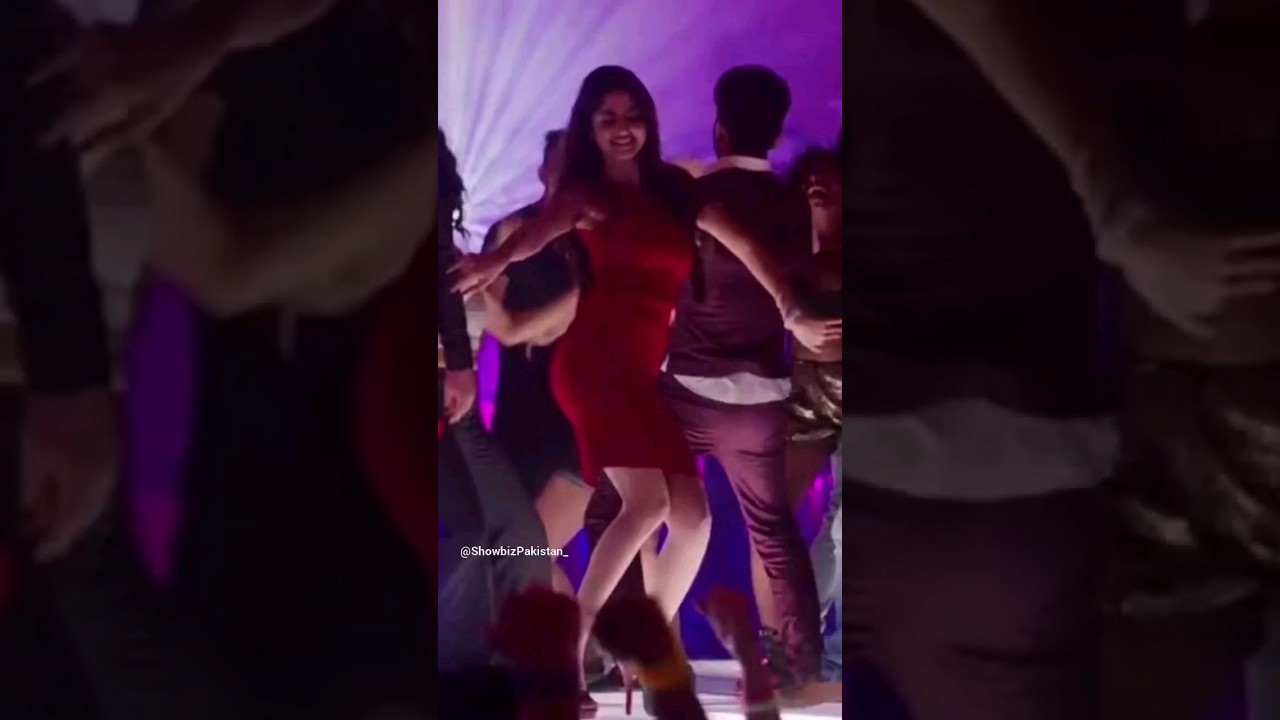 Sajal Ali in Red Bold Dress Pakistani Actress Showbiz Drama Viral Video #sajalali