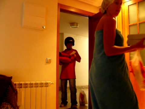 Salamanca 2009. ELi atiende al pizzero