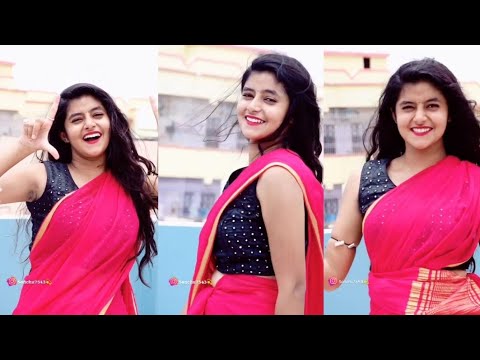 Sanchita bashu || hot red saree dance💫 || tik tok star ⭐