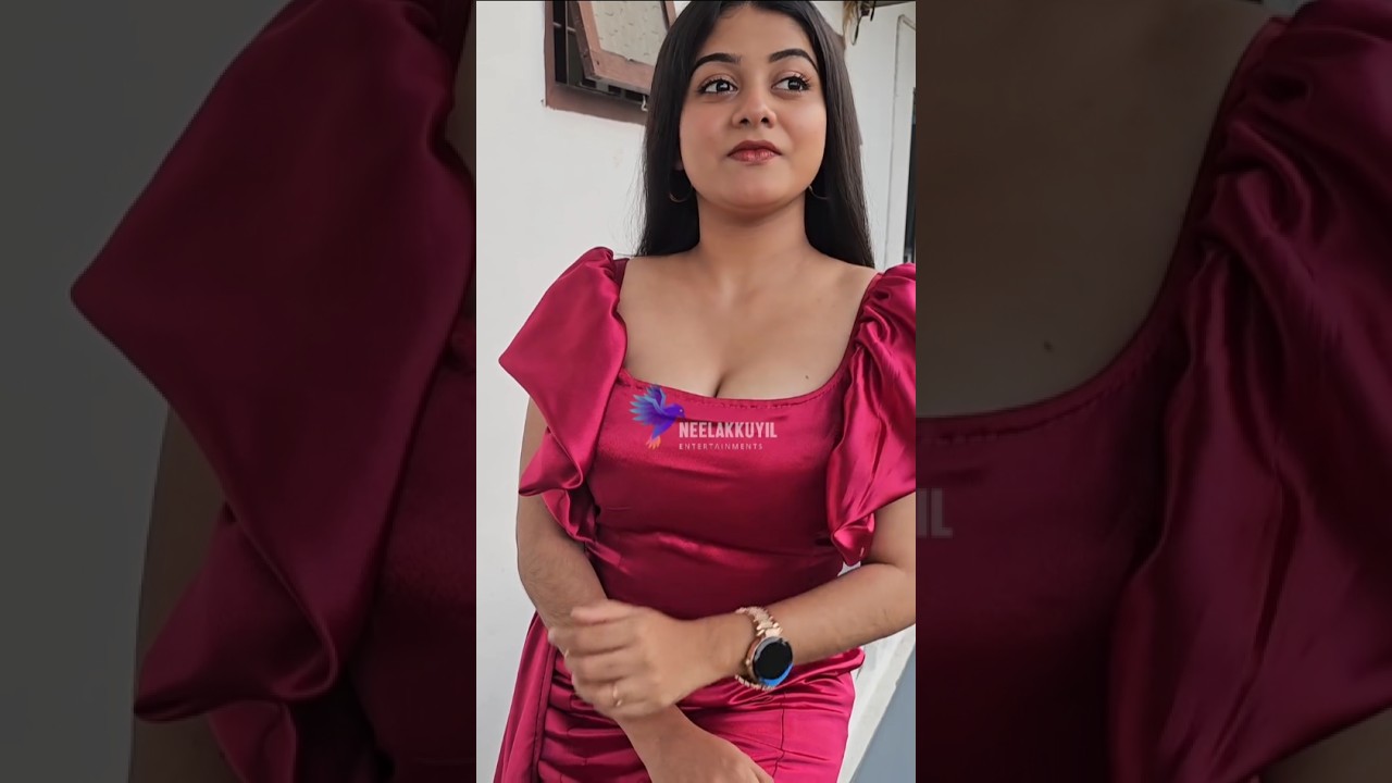 Saniya Babu Hot in Red Dress🤤🥵 #saniyababu