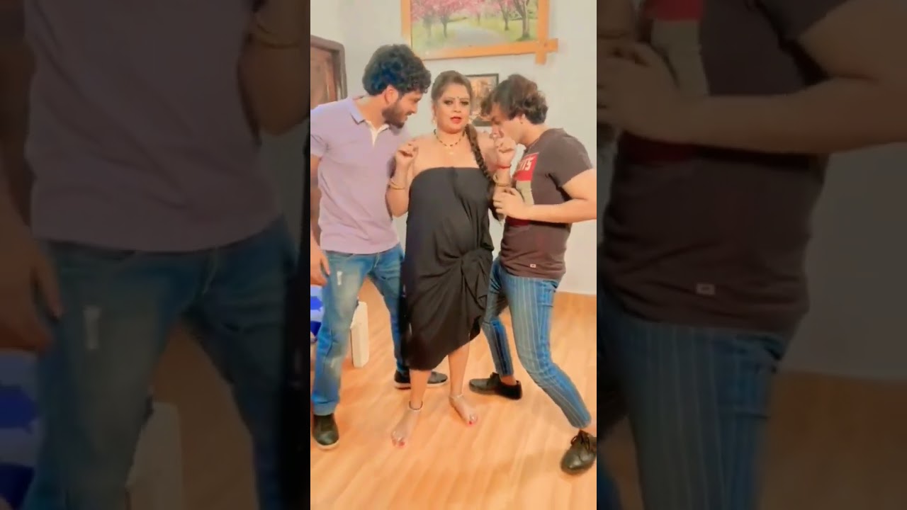 Sapna Bhabi hot video with 2 boy #adult #hot #romance #shorts