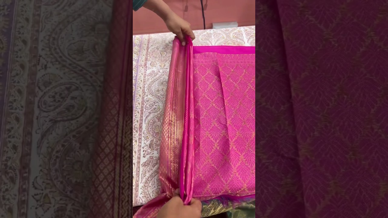 Saree pre pleating💕