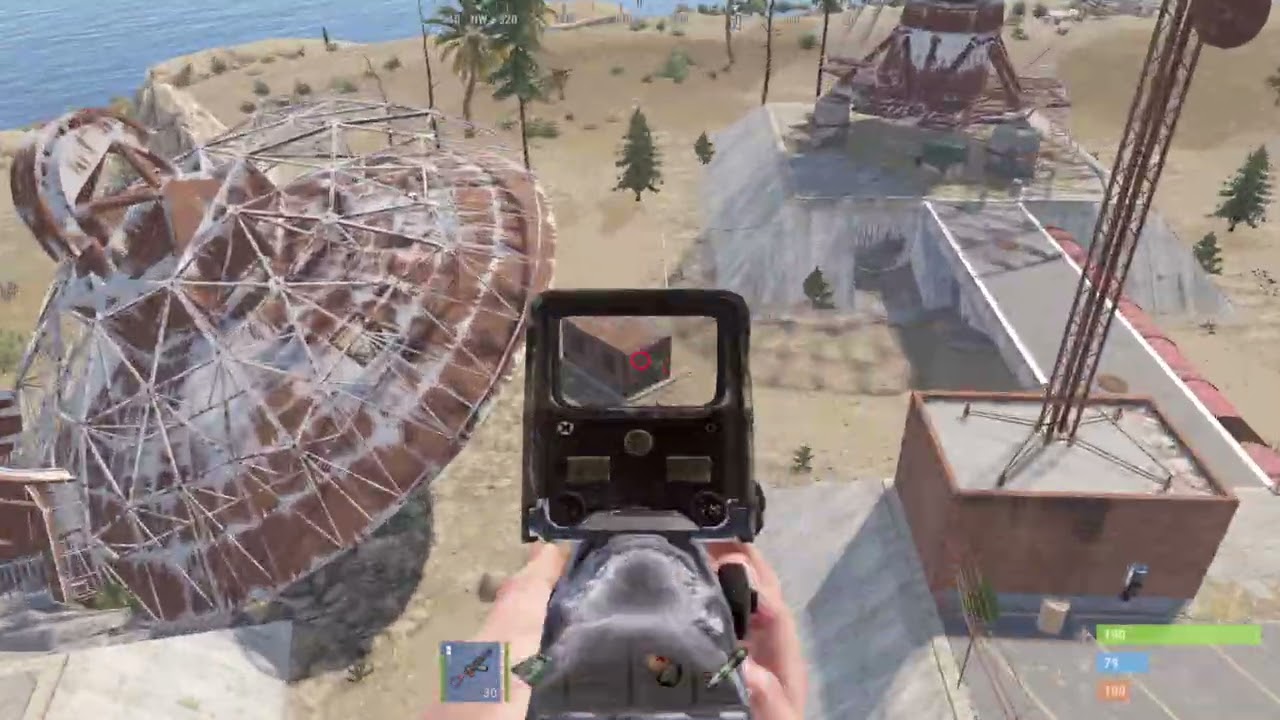 Satellite Dish - Blue keycard puzzle