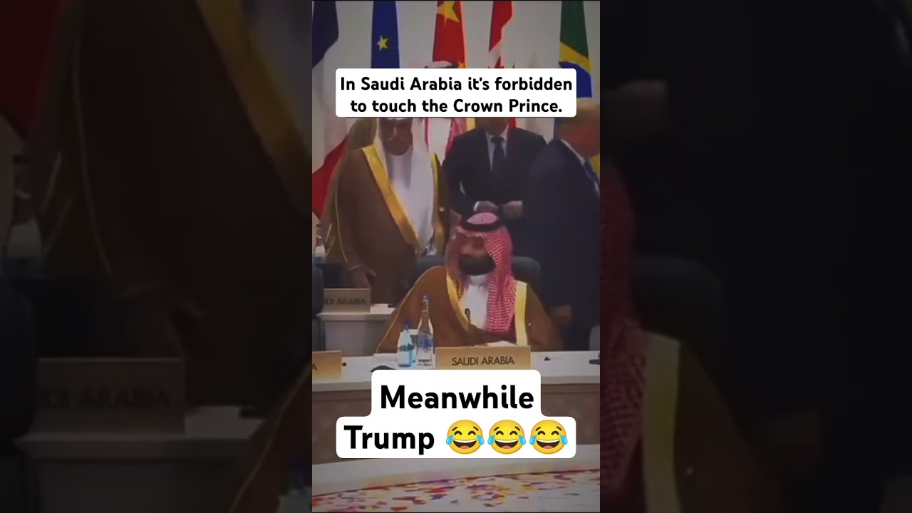Saudi Crown Prince being teased by Trump 😎🫨😱😂😂 #viralvideo #trump #trendingnow