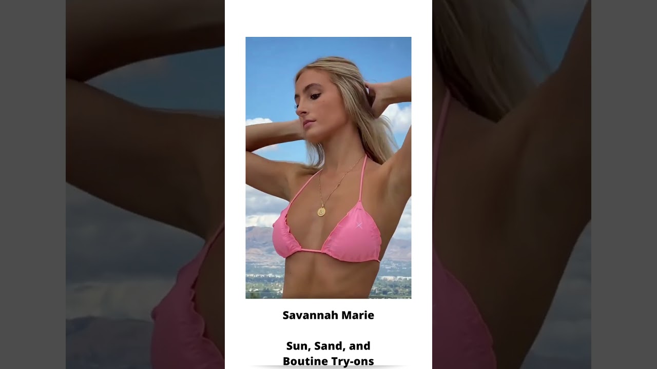 Savannah Marie Sexy Swimsuit BoutineLA Try-on