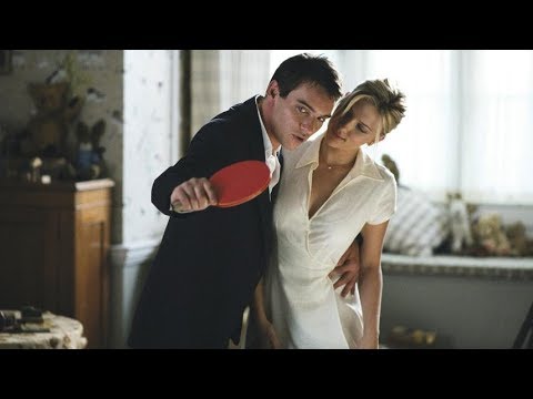 Scarlett Johansson plays ping pong